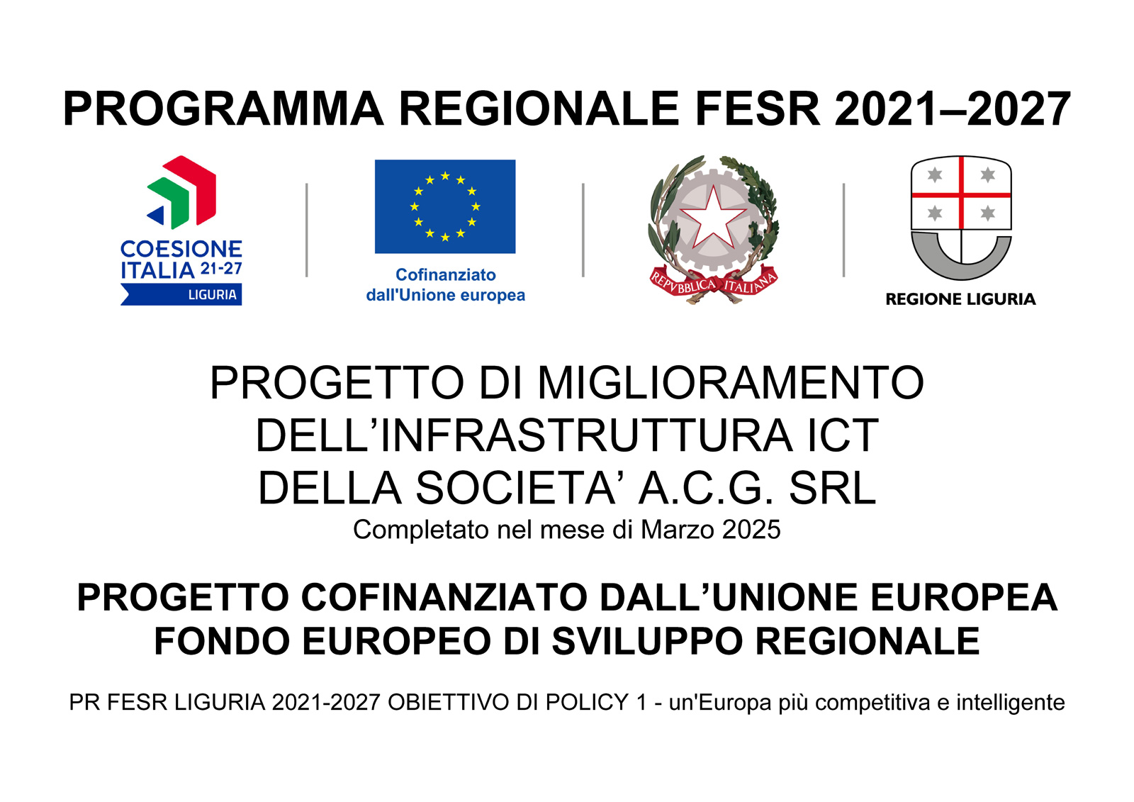 PROGRAMMA REGIONALE FESR